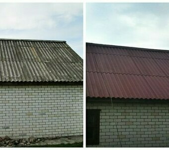 Покраска шифеной кровли