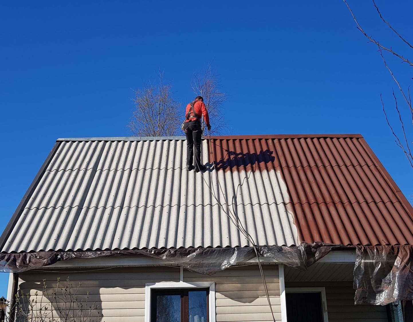 Покраска шифера