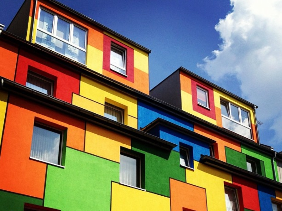 Покраска много квартирных домов